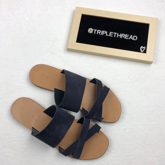 J. Crew Shoes - FINAL SALE- J. Crew Bali Suede Slides